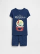 Детская пижама Disney Little Mermaid GAP футболка и шорты 1159858506 (Синий 3) на рост 100 см - изображение 1