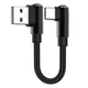 Кабель переходник угловой Type-C - USB M/M Fast Charging 66W 3A Металл, 25 см (48792) - изображение 2