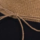 Панама женская VILSS Фетхие LU-116-02 57-59 Черная с темно-бежевым (ROZ6501086992) - изображение 6