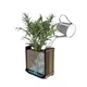 Горщик для квітів Keter Deco rectangle planter Walnut 261034 - изображение 2