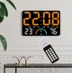 Часы Deepfox GH-9008 LED цифровые электронные настенные/настольные Будильник Дата Температура Влажность 25х17см оранжевый - изображение 1
