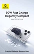 Зарядное устройство BASEUS 30W GAN Type-C Адаптер Быстрой Зарядки Quick Charger Original QC PD EnerFill FN22 Fast Charger 30W - изображение 8