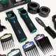 Комплект VGR 2 в 1 V-885 S2 GREEN, аккумуляторная машинка для стрижки и триммер - изображение 9