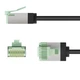 Патч-корд Goobay RJ45 FTP8.1 0.25m patch Slim Ultra Flexi PoE+ Cu чорний(75.07.4351) - изображение 4