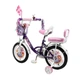 Детский велосипед Corso Emily 14" дюймов 2-х колесный для детей 4-5 лет рост: 90-105 см с корзинкой ручным и ножным тормозом звонком багажником для девочки фиолетовый - изображение 8
