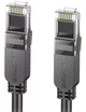 Мережевий інтернет кабель для роутера Borofone BUS01 CAT6 High-Speed 1Gbts LAN RJ45 1м - Black - зображення 2