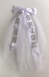 Фата з бантом для дівич-вечора Bride to be на шпильці коротка Honey Fashion Accessories One Size білий (17-23) - зображення 2