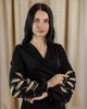 Плаття з вишивкою на рукавах Елегія XRMaster, плаття вишите з колосками на рукавах S Чорне - зображення 4