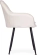 Krzesło welurowe ModernHome by Multistore Kremowe TH-DC-3 (5905817011735) - obraz 4