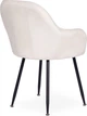 Krzesło welurowe ModernHome by Multistore Kremowe TH-DC-3 (5905817011735) - obraz 6