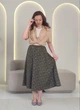 Спідниця літня зі штапелю 881ZARA 2XL оливкова - зображення 3