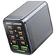 10в1 Скоростной блок питания GaN 200W Addap MCSG-1: USB QC 22.5W + Type-C PD 100W, многопортовое зарядное устройство для зарядки ноутбуков и смартфонов - изображение 1