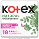 Ежедневные прокладки Kotex Natural Normal+ 18 шт. (5029053548968) - изображение 1
