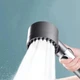 Душевая лейка TURBOCHARGED SHOWER HEAD массажная функция, вращение 360°, чёрная - изображение 9