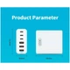 ЗП XO L133 Desktop GaN 3USB-A/3USB-C 75W 1.5m White - зображення 2