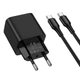 Зарядное устройство с быстрой зарядкой, кабелем C to C 60W и дисплеем HOCO CS82A PD 20W Type-C - изображение 4
