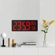 Годинник Deepfox DS-3808L gaosiio LED цифровий електронний настінний/настільний Будильник Дата Температура Вологість 35х15см червоний - зображення 1