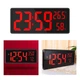Годинник Deepfox DS-3808L gaosiio LED цифровий електронний настінний/настільний Будильник Дата Температура Вологість 35х15см червоний - зображення 13