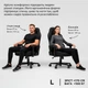 Крісло льняне геймерське ігрове Anda Seat Phantom 3 Size L до 100 кг Grey (AD18Y-06-G-F) - изображение 20