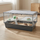 Клетка для грызунов Ferplast Criceti 100 с открывающейся крышей серая 95x57x50 см 57011911 - изображение 3