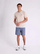 Футболка хлопковая длинная мужская U.S. Polo Assn 113904-0400A(Sourdough Heather) XL Бежевая (786662043691) - изображение 3