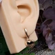Серьги Xuping Jewelry длина 2.7см ширина 1.2см медицинское золото позолота 18К с1673 - изображение 3