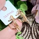 Сережки Xuping Jewelry довжина 2.3см ширина 1.2см медичне золото позолота 18К с1669 - зображення 4