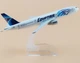 Колекційна металева лита модель пасажирського літака 1:400 Boeing 777 Egypt Air 16 см - зображення 6