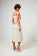 Сукня міді з перекрутом на тонких бретелях Wear me M Бежевий (16_25_WM006_11395) - изображение 3