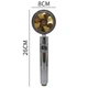 Душова насадка-турболійка з турбонаддувом 360 градусів з пропелером та фільтром - зображення 2