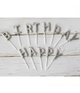 Набор свечей Pelican для торта "Happy Birthday" серебро 3428 - изображение 1