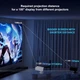 Проектор Salange Smart 4K WiFi Bluetooth, LED, портативный, автоматическая коррекция трапецеидальных искажений Белый - изображение 6