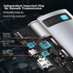 Док-станція Baseus Type-C з гігабітним Ethernet-адаптором та USB 3.0 Сіра - зображення 6