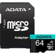 Карта пам’яті ADATA Premier Pro microSDXC 64GB UHS-I U3 V30 A2 100/85 MB/s (AUSDX64GUI3V30SA2-RA1) - зображення 1
