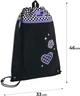 Сумка для взуття Kite Flower Power 46х33 см Чорна (K26-601M-41) - зображення 3