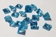 Квадратный голубой куб. циркон 5 MM (2858) - изображение 4