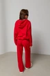 Спортивний костюм з рваними елементами на штанах і худі Lurex Червоний M (31151) - зображення 2