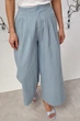 Легкі вкорочені штани Lurex Блакитний S (24130) - зображення 1