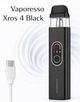 Pod система многоразовая электронная сигарета Vaporesso Xros 4 Black под система на 1000мАч Вапорессо Икс-Рос 4 30Вт - изображение 1