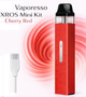 Pod-система Vaporesso XROS Mini Kit Cherry Red под система 9,8 см вапорессо иксор мини кит 1000 мАч электронная сигарета на0,8Ω, - изображение 1