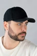 Бейсболка кашемировая мужская Braxton "Signature Cap", козырек экокожа нашивка(6104), Черный - изображение 3