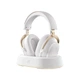 Ігрові бездротові навушники MCHOSE V9 Turbo+ WHITE-GOLD, 2.4 GHz/Bluetooth/USB-C, 7.1, RGB, 60 мм драйвери, док-станція - зображення 1