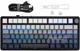 Бездротова ігрова механічна клавітура Attack shark x85 Grey countur gradient 75%, Hot-Swap, RGB, 2.4GHz/Bluetooth/USB - изображение 1