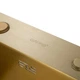 Кухонна мийка GAPPO 600x500 мм, PVD Золото, сифон, коландер, з нержавіючої сталі - изображение 8