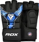 Тренувальні рукавиці RDX GRAPPLING GLOVES NEW AURA F17 чорний, синій Унісекс L - зображення 1