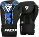 Боксерські рукавиці RDX BOXING GLOVES NEW AURA F17 чорний, синій Унісекс 10 унцій - зображення 1