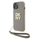 Чехол DKNY Wrist Strap Stock Logo для iPhone 15 / iPhone 14 / iPhone 13 Beige (DKHCP15SPBSWSE) - изображение 1