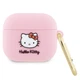 Чехол для наушников Hello Kitty Silicone 3D Kitty Head для AirPods 3 Pink (Hel000068-0) - изображение 1