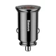 Автомобільний зарядний пристрій Baseus Circular Plastic 30W USB-A/USB-C Black (CCALL-YS01) - зображення 1