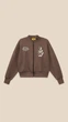 Кофта-бомбер з принтом жіноча LAWA P-WB02410 XS Шоколадний shop (2000999540660) - зображення 1